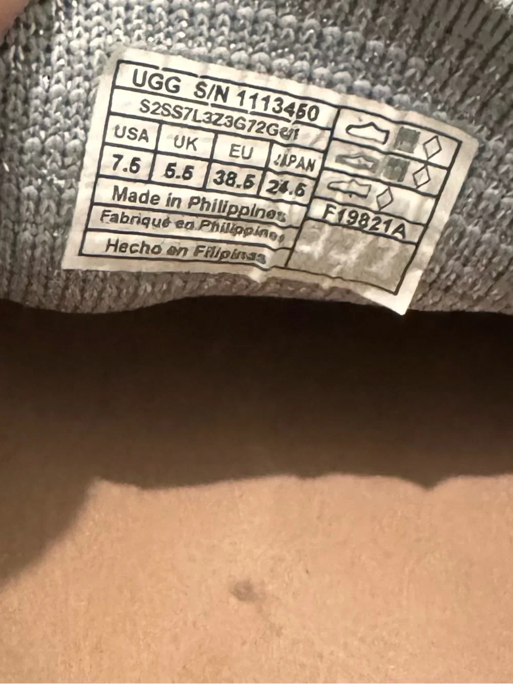 UGG comfortable gray